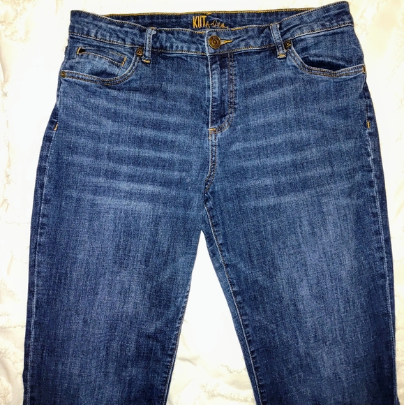 Kut From the Kloth Kay Boyfriend Straight Leg Jeans Size 12 - Picture 4 of 10